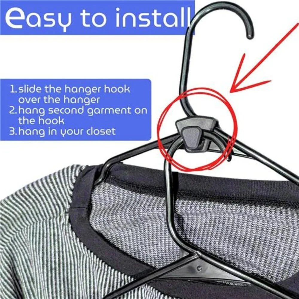 Closet Hanger Connector Hooks Space Saving Clothes Organizer for Bags Accessorie